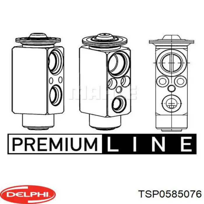 Compre TSP0585076 Delphi Válvula TRV de aparelho de ar condicionado