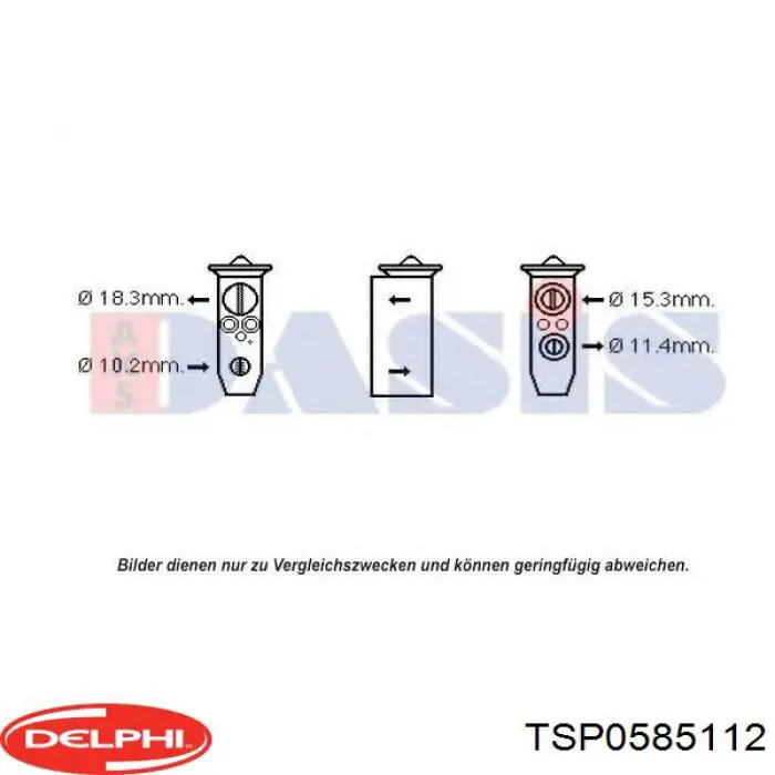 Válvula TRV de aparelho de ar condicionado Delphi TSP0585112 preço, a partir de 55,29 USD