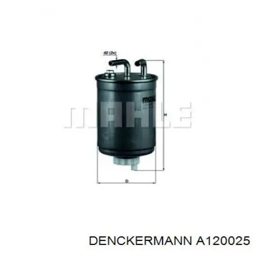 Filtro de combustível Denckermann A120025 preço, a partir de 15,97 USD