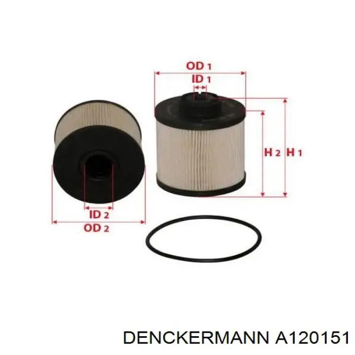 Filtro de combustível Denckermann A120151 preço, a partir de 9,45 USD