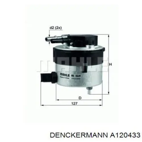 Compre A120433 Denckermann Filtro de combustível