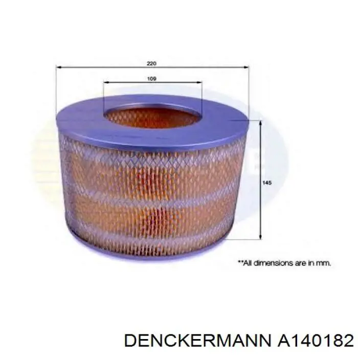 Compre A140182 Denckermann Filtro de ar