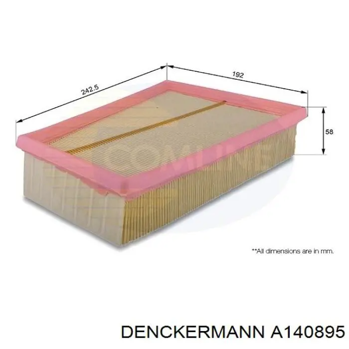 Filtro de ar Denckermann A140895 preço, a partir de 11,28 USD
