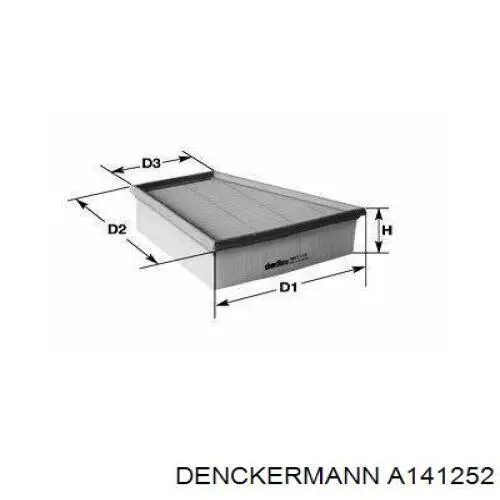 Compre A141252 Denckermann Filtro de ar