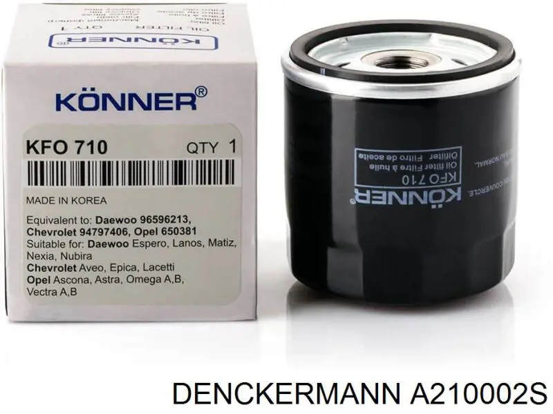 Caixa do filtro de óleo A210002S Denckermann