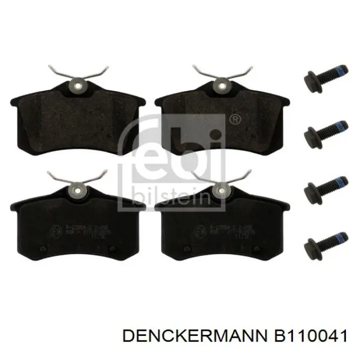 Compre B110041 Denckermann Sapatas do freio traseiras de disco