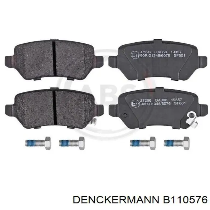 Compre B110576 Denckermann Sapatas do freio traseiras de disco