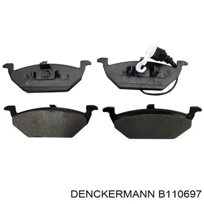 Compre B110697 Denckermann Sapatas do freio dianteiras de disco