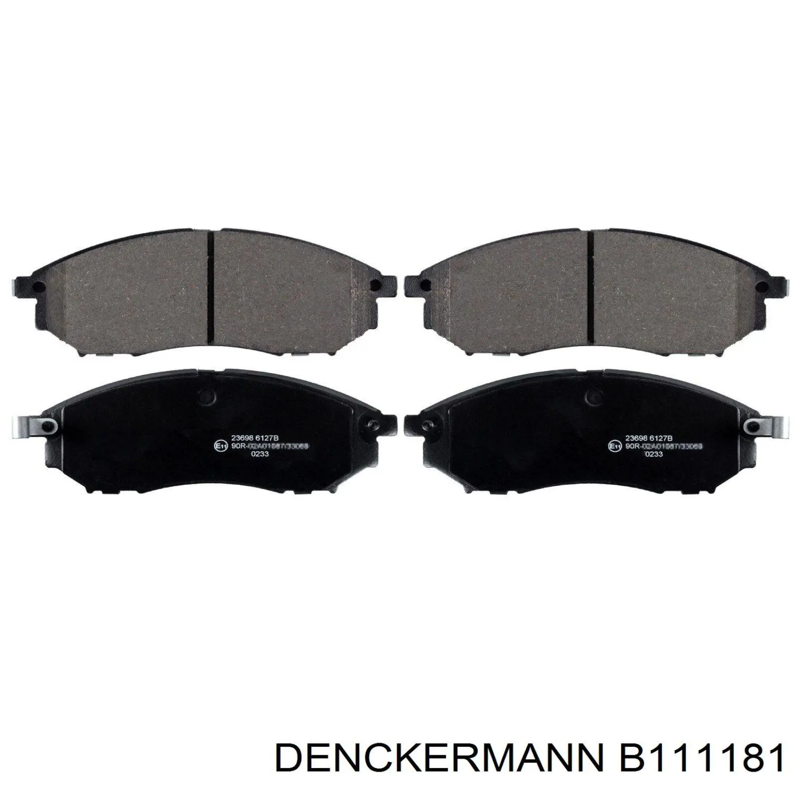 Compre B111181 Denckermann Sapatas do freio dianteiras de disco