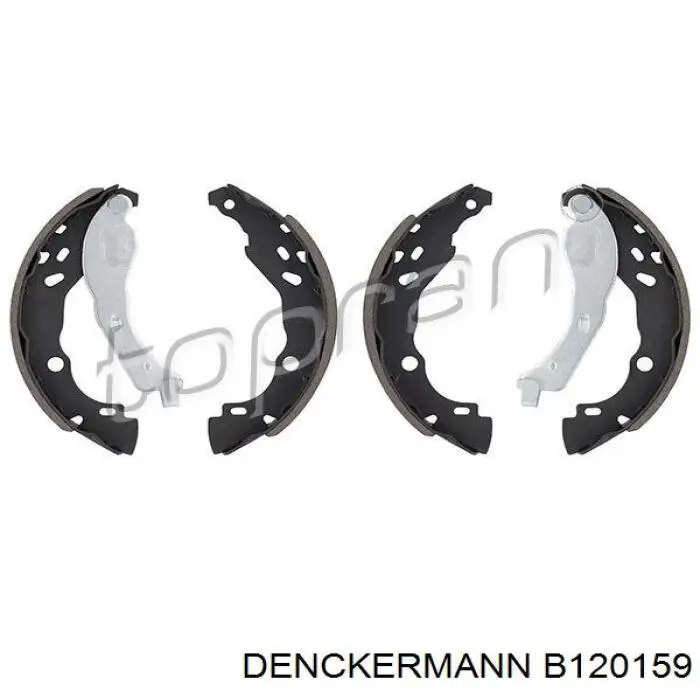 Compre B120159 Denckermann Sapatas do freio traseiras de tambor
