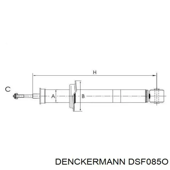 Compre DSF085O Denckermann Amortecedor traseiro