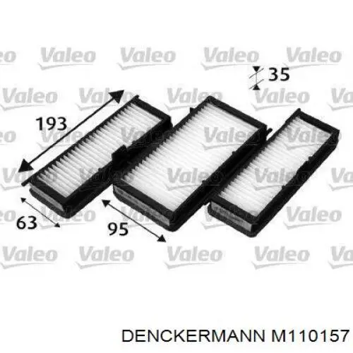 Filtro de salão Denckermann M110157 preço, a partir de 23,33 USD