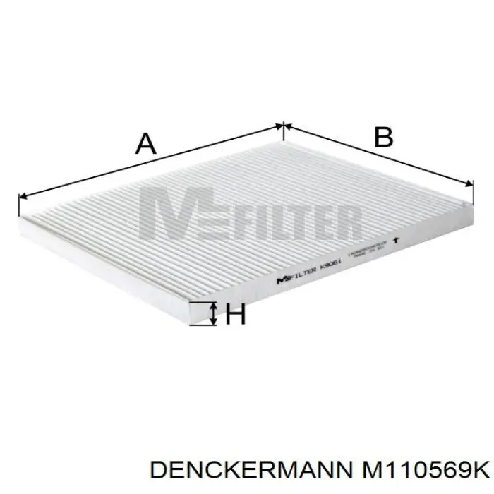 Filtro de salão Denckermann M110569K preço, a partir de 9,60 USD