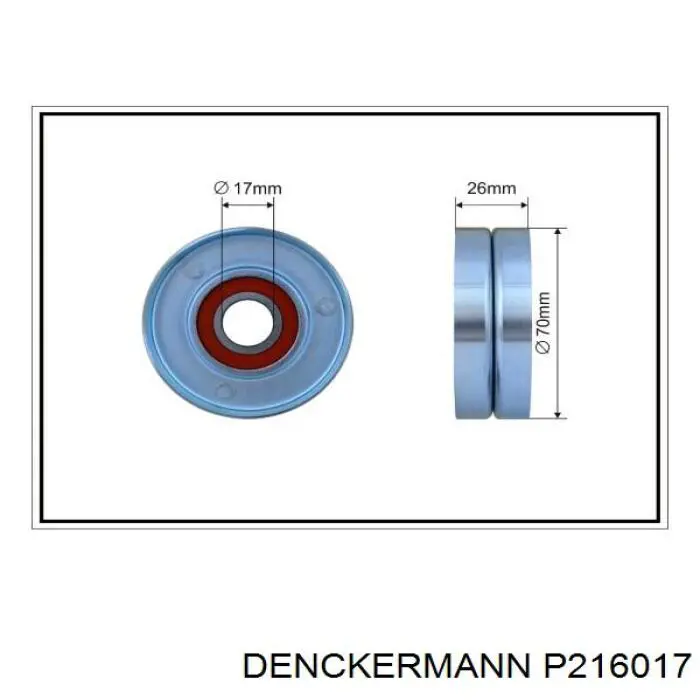 P216017 Denckermann Reguladora de tensão da correia de transmissão