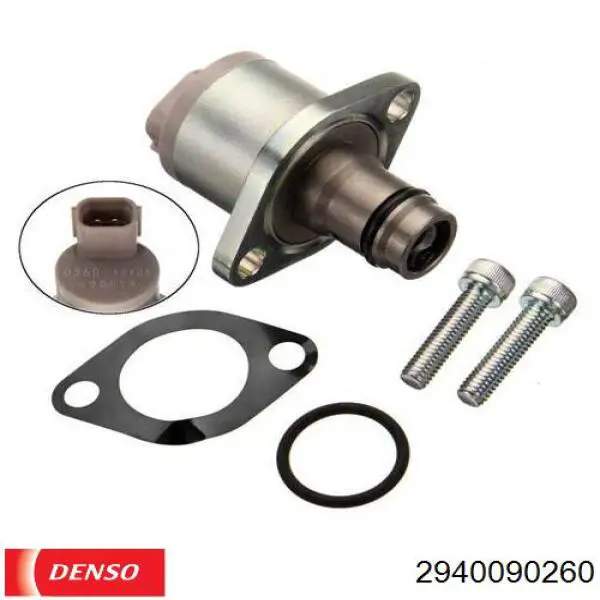 2940090260 Denso Válvula de regulação de pressão (válvula de redução da Bomba de Combustível de Pressão Alta) Common-Rail-System