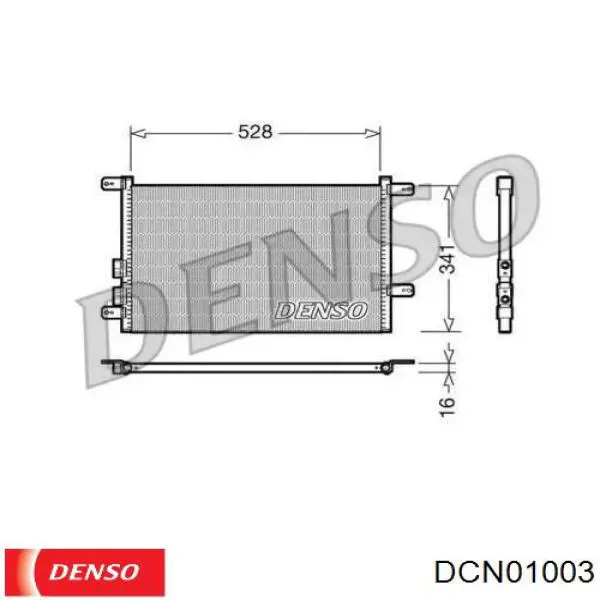 Radiador de aparelho de ar condicionado Denso DCN01003 preço, a partir de 59,39 USD