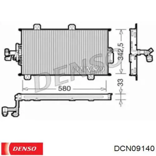 Compre 7618916 Fiat/Alfa/Lancia Radiador de aparelho de ar condicionado