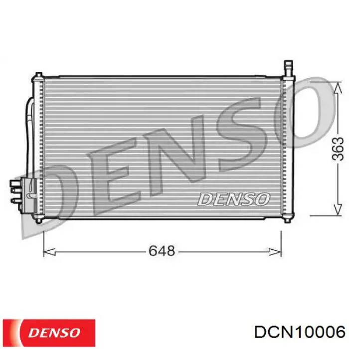 Radiador de aparelho de ar condicionado Denso DCN10006 preço, a partir de 40,86 USD