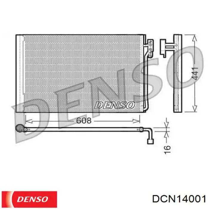 Radiador de aparelho de ar condicionado Denso DCN14001 preço, a partir de 110,41 USD