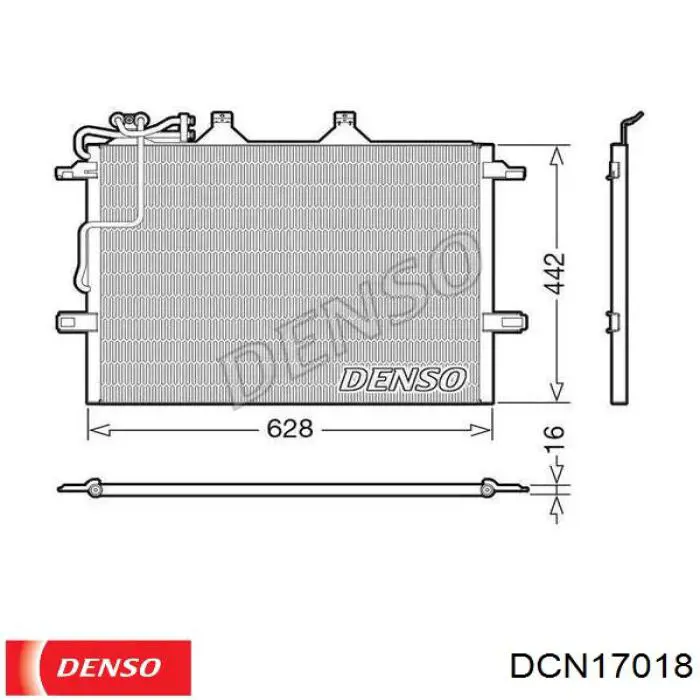 Radiador de aparelho de ar condicionado Denso DCN17018 preço, a partir de 77,79 USD