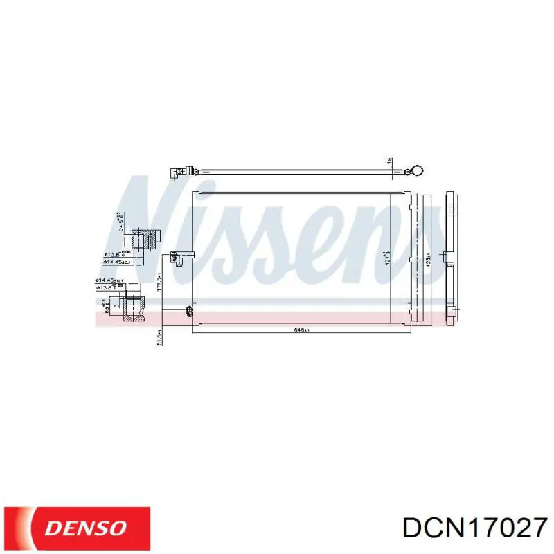Compre 350457 NRF Radiador de aparelho de ar condicionado
