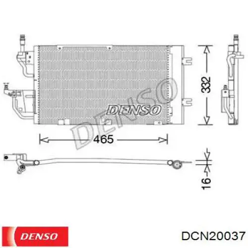 Radiador de aparelho de ar condicionado Denso DCN20037 preço, a partir de 97,14 USD