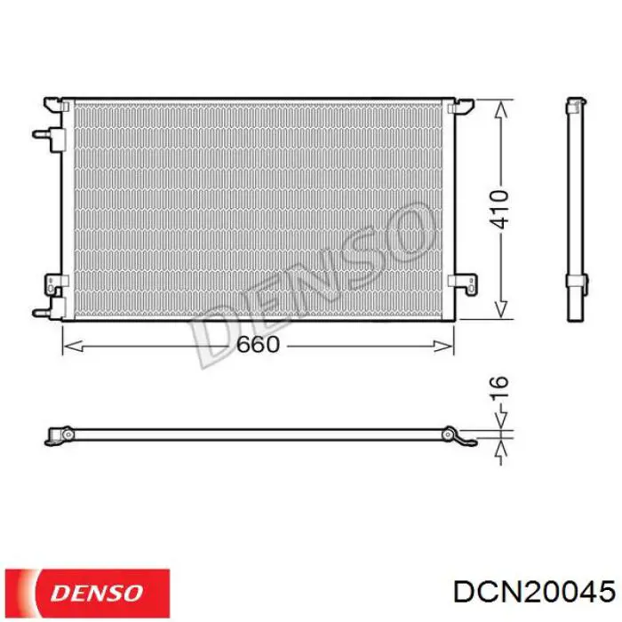 Radiador de aparelho de ar condicionado Denso DCN20045 preço, a partir de 92,04 USD