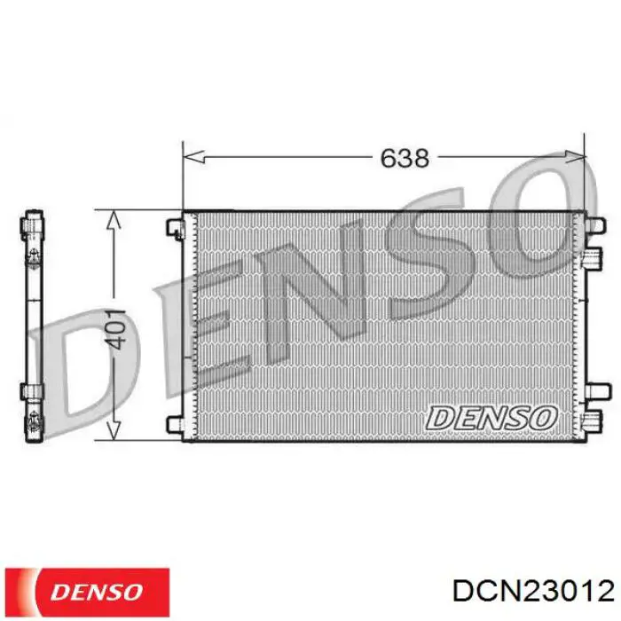 Radiador de aparelho de ar condicionado Denso DCN23012 preço, a partir de 78,96 USD