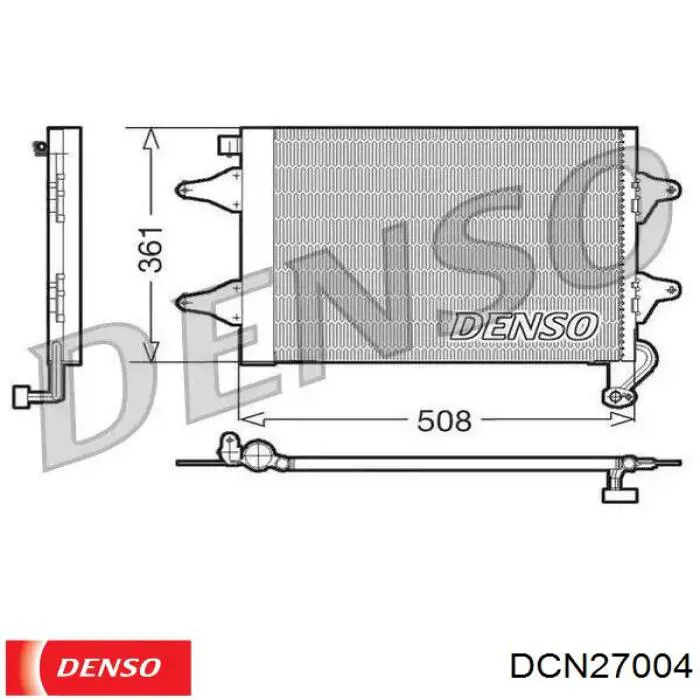Radiador de aparelho de ar condicionado Denso DCN27004 preço, a partir de 73,78 USD