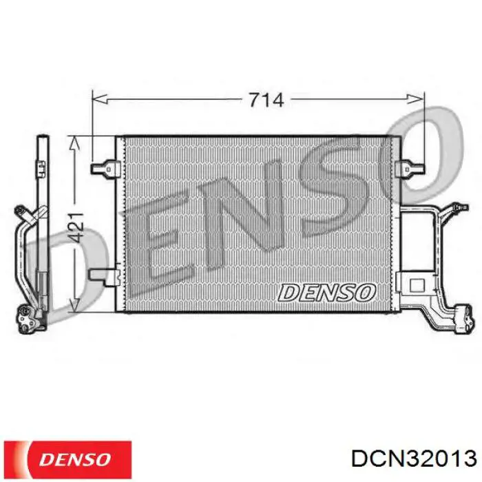 Radiador de aparelho de ar condicionado Denso DCN32013