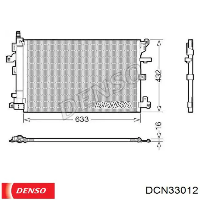 Radiador de aparelho de ar condicionado Denso DCN33012 preço, a partir de 153,01 USD