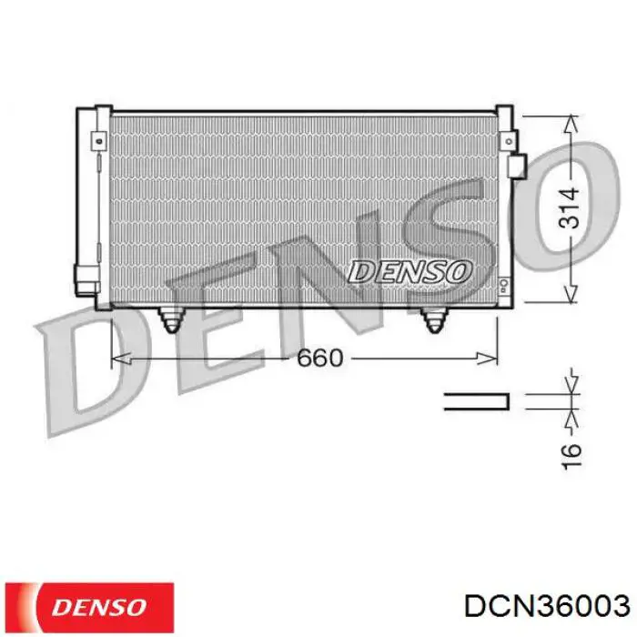 Radiador de aparelho de ar condicionado Denso DCN36003 preço, a partir de 109,15 USD