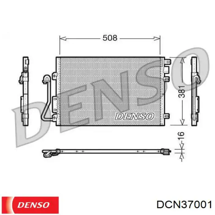 Radiador de aparelho de ar condicionado Denso DCN37001 preço, a partir de 91,41 USD