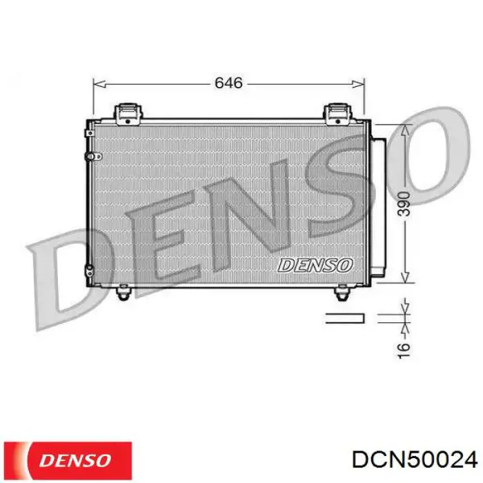 Radiador de aparelho de ar condicionado Denso DCN50024 preço, a partir de 82,16 USD