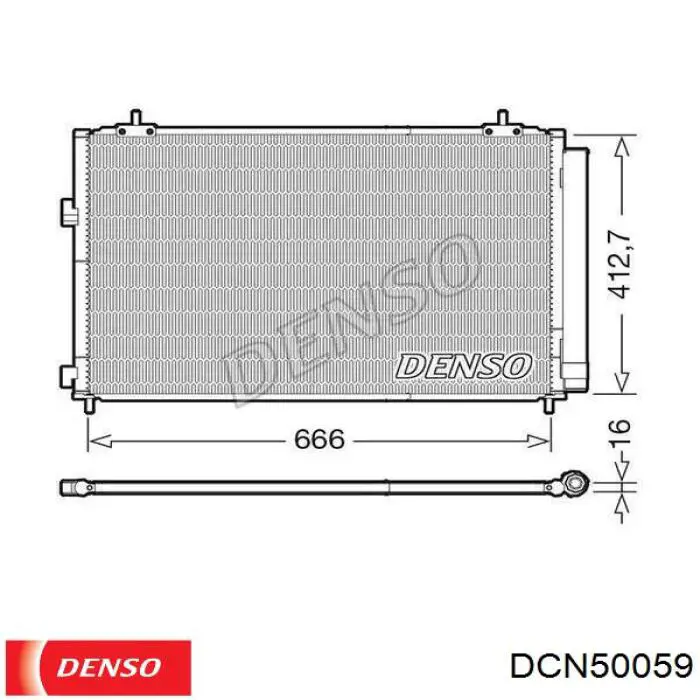 Radiador de aparelho de ar condicionado Denso DCN50059 preço, a partir de 163,23 USD