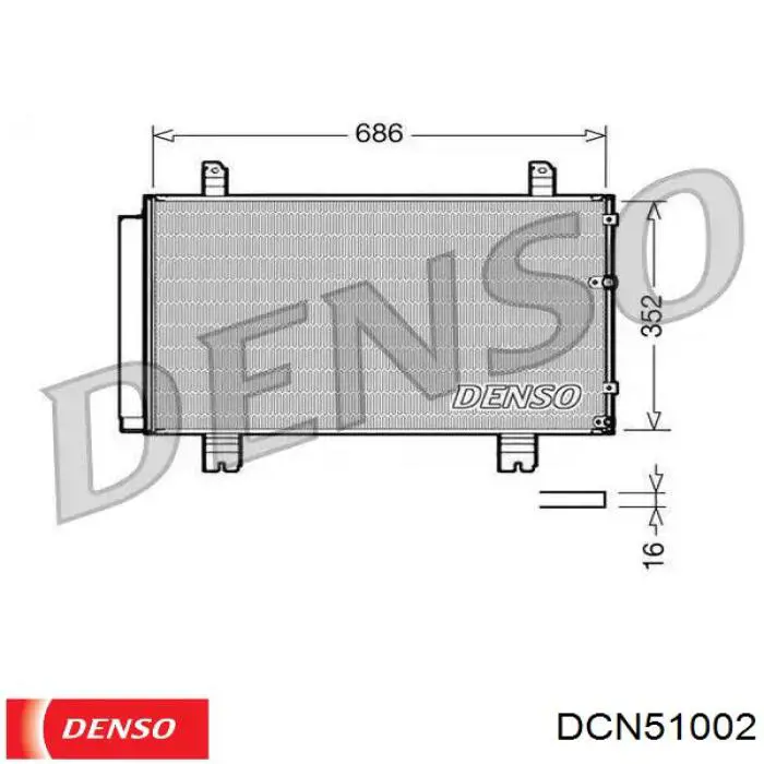 Radiador de aparelho de ar condicionado Denso DCN51002 preço, a partir de 111,97 USD