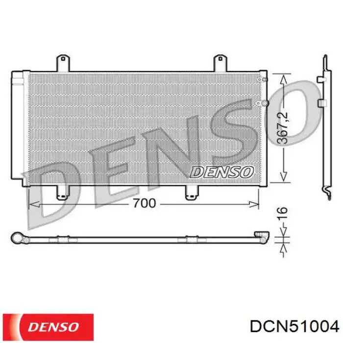 Radiador de aparelho de ar condicionado Denso DCN51004 preço, a partir de 105,75 USD
