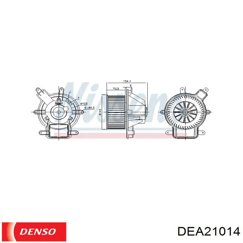 Motor de ventilador de forno (de aquecedor de salão) Denso DEA21014 preço, a partir de 99,81 USD