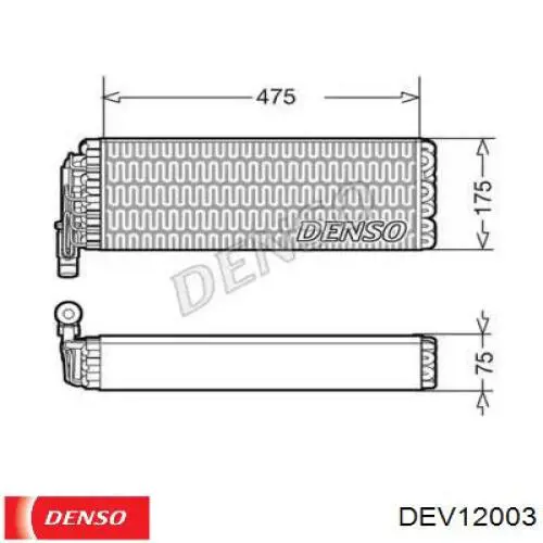 5801753612 Iveco Vaporizador de aparelho de ar condicionado