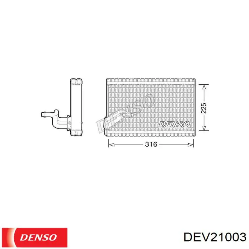 Compre 00006450WE Peugeot/Citroen Vaporizador de aparelho de ar condicionado