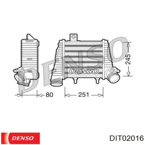 Compre 4H0145805L VAG Radiador de intercooler