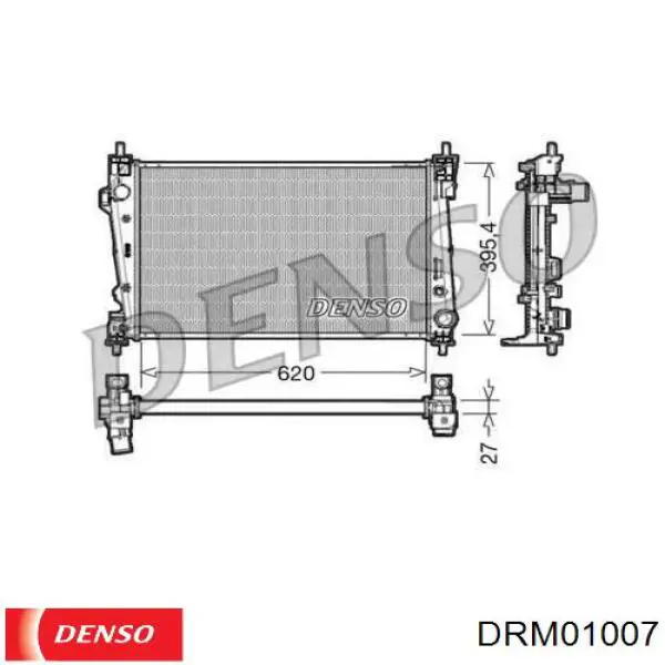 Radiador de esfriamento de motor Denso DRM01007 preço, a partir de 112,37 USD
