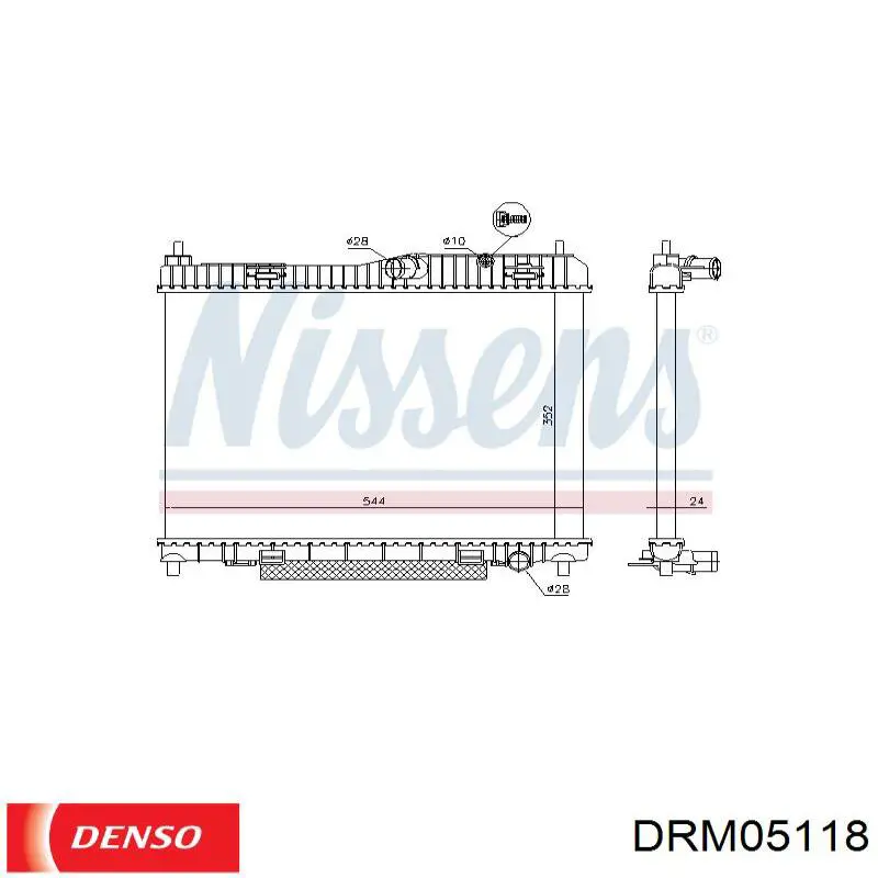 Compre 17117617593 BMW Radiador de esfriamento de motor