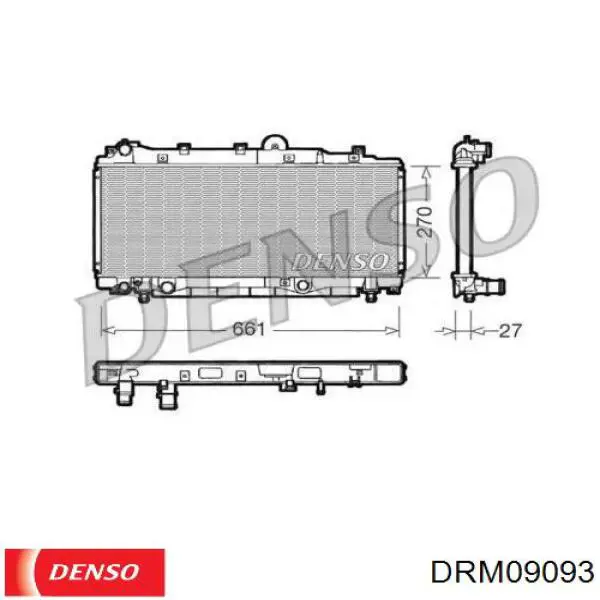 Radiador de esfriamento de motor 68805 Nissens