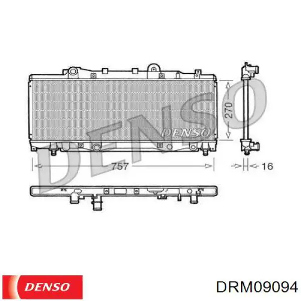 Compre 46473867 Fiat/Alfa/Lancia Radiador de esfriamento de motor