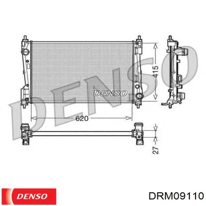 Compre DRM09110 Denso Radiador de esfriamento de motor