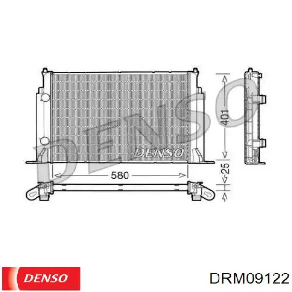 Compre DRM09122 Denso Radiador de esfriamento de motor