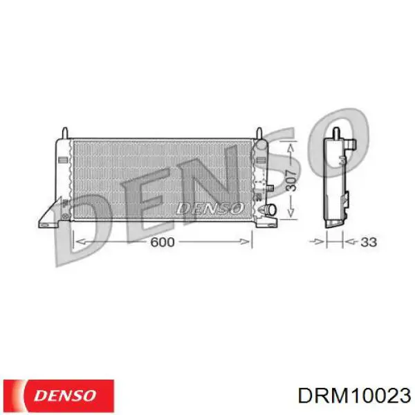 Radiador de esfriamento de motor 320408A3 Polcar
