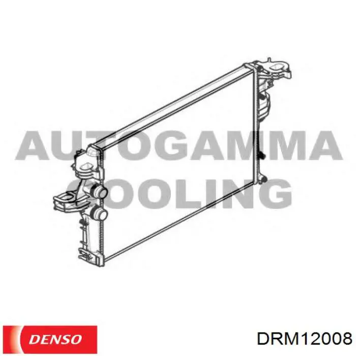 Compre DRM12008 Denso Radiador de esfriamento de motor