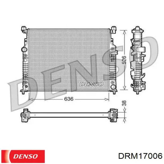 Radiador de esfriamento de motor Denso DRM17006 preço, a partir de 226,46 USD